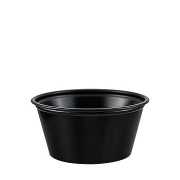 2 oz. Black Plastic