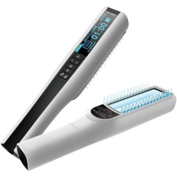Brightwand UV Phototherapy Light Top View and With Comb
