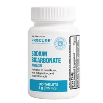 ProCure Sodium Bicarbonate Tablets, Antacid - 5 & 10 gr
