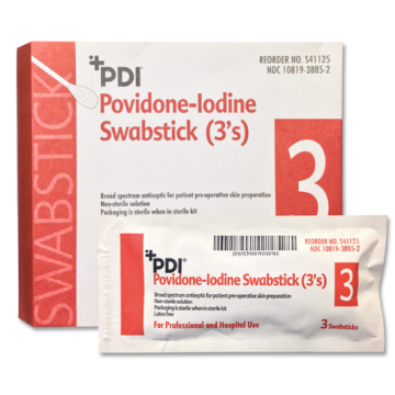 PDI PVP Povidone-Lodine Pads and Swabsticks 