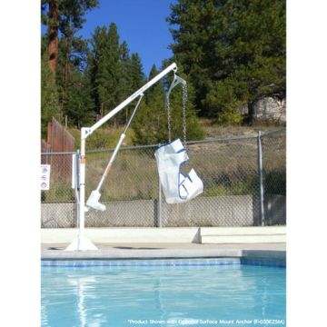 Power EZ Pool Lift Mounted with Optional Anchor