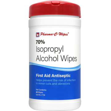 Pharma-C-Wipes Pre-Moistened First Aid Antiseptic Wipes