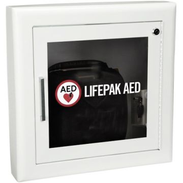 Physio-Control Semi-Recessed AED Cabinet With Alarm
