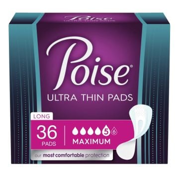 Poise Ultra Thin Pads - Maximum Long