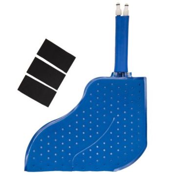 Large Foot Pad, 12.5 x 9.5 Inch, 3- 3 x 10-Inch Elastic Belts with Velcro, 3 x 44-Inch Elastic Belt with Velcro