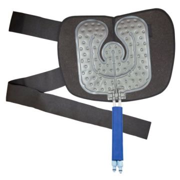 Targeted Coverage Shoulder Pad with Compression Wrap, 10.5 x 11.5 Inch, 2 Elastic Belts with Velcro