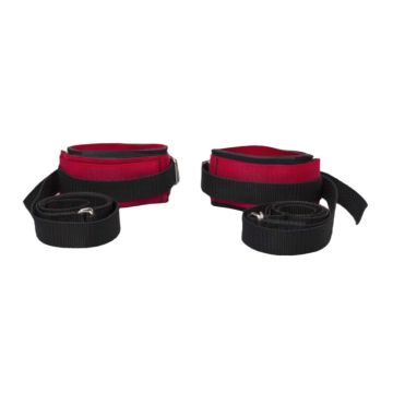 Non-Locking Twice-As-Tough D-Ring Cuffs: Large/Red