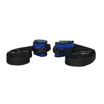 Cuffs with quick-release buckle plus anchoring via quick-release buckle: Single Strap, Large/Red