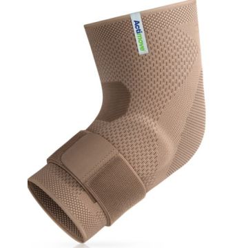 Elbow Support, Pressure Pads and Strap, Beige - Large