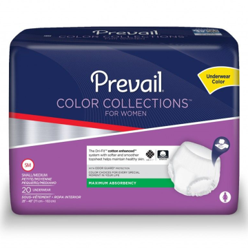 Prevail Color Collections Absorbent Underwear for Women
