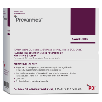 Prevantics Swabsticks and Swabs - Skin Prep Solution