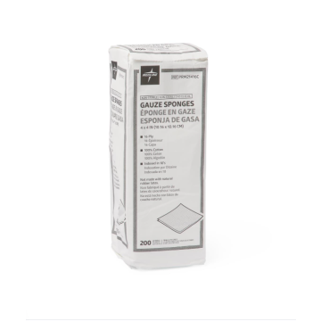  Medline Sterile Non-Woven Gauze Sponges, Several Sizes  (PRM21416C)