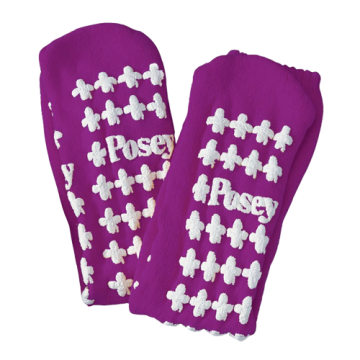 Fall Management Slipper Socks Large Purple