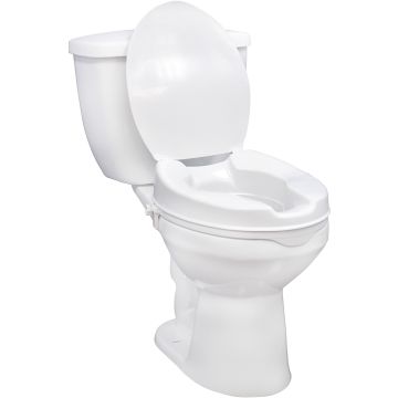 Drive Medical Raised Toilet Seat with Lock and Lid - 12063, 12065, 12067