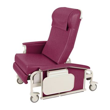 Raspberry, Drop Arm Bariatric Care Cliner