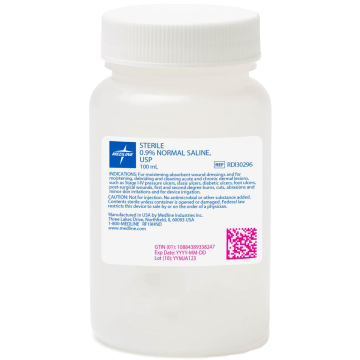 100 mL Bottle, 0.9% Normal Saline
