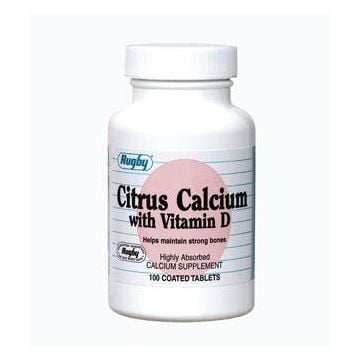 Rugby Citrus Calcium with Vitamin D Tablet - 400mg/12.5mcg