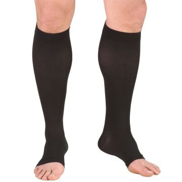 TRUFORM Classic 30-40 mmHg Medical Knee High Support Stockings, Open Toe