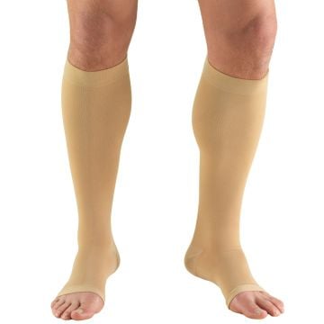 TRUFORM Knee High Compression Stocking, 20-30 mmHg, Soft Top, Open Toe