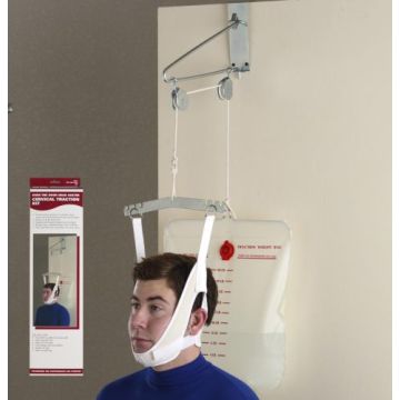 OTC Cervical Traction Kit with Over Door Head Halter