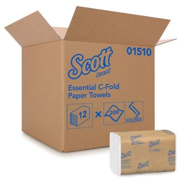 Box of 12, Scott Brand C-Fold Paper Towels