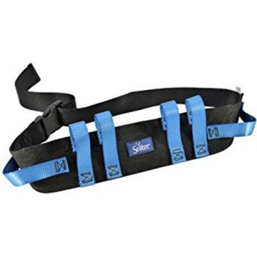 Secure Transfer Walking Gait Belt with Six Caregiver Hand Grips - 4 Inches Wide