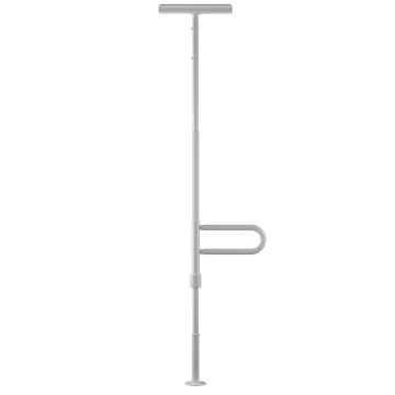 white pole with roto bar