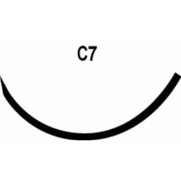 LOOK Suture with Needle Nonabsorbable Black Monofilament