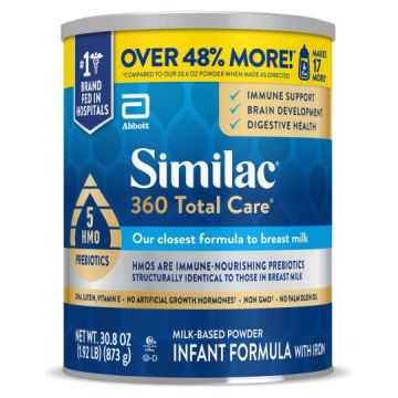 Similac 360 Total Care Milk-Based Infant Formula With Iron
