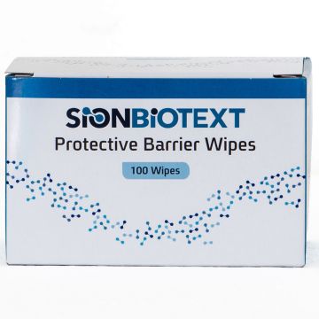 Box of 100 Individually Packed Sion Biotext Protective Barrier Wipes