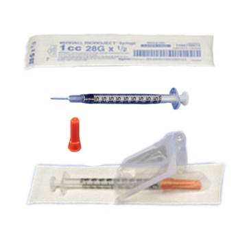 Monoject SoftPack Insulin Syringe and Needle