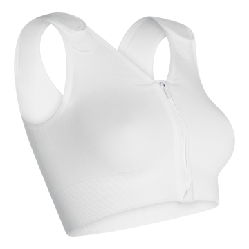 Sophia Small, White, Compression Level 1, Zipper Closure