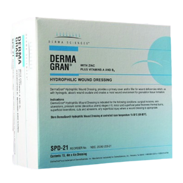 DermaGran Hydophilic Wound Dressing with Zinc