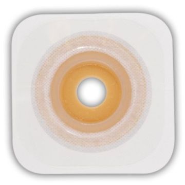 Moldable Durahesive Convex Skin Barrier with Mold-to-Fit Opening and White Tape Collar
