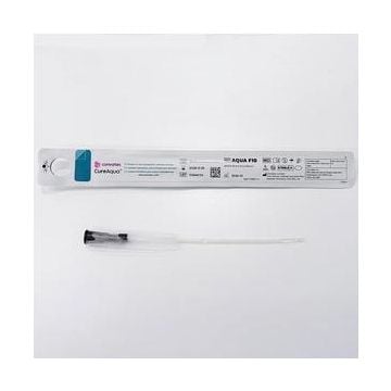 Cure Aqua Female Hydrophilic Catheter, Straight Tip - 8-16 Fr