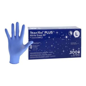StarMed Plus Nitrile Exam Gloves, Large (SMNP304)