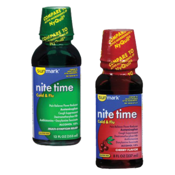 Nite Time Cold and Flu Relief - Original and Cherry Flavor