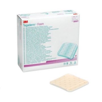 Tegaderm Foam 90601 | 4 x 4 inch by 3M