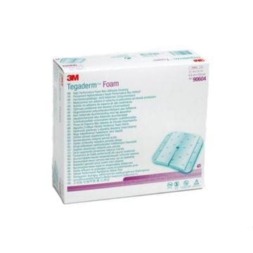 Tegaderm Foam 90604 | 3.5  x 3.5 Inch: Fenestrated by 3M