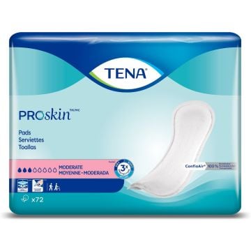 TENA ProSkin Moderate Absorbency Incontinence Pads are Used for Occasional Bladder Leakage