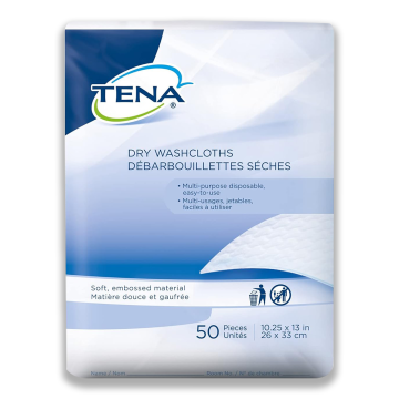 TENA Dry Washcloths