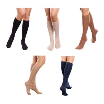 Therafirm Ease Opaque Compression Knee Highs - 20-30mmHg