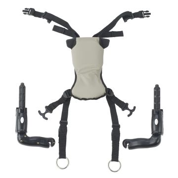 Hip Positioner and Pad for Trekker Gait Trainer