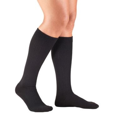 TRUFORM Women's Casual Comfort Trouser Compression Socks 10-20 mmHg, Closed Toe
