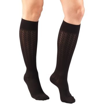 TRUFORM Women's Cable Knit Trouser Compression Socks 10-20 mmHg