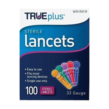 TRUEplus 33 Gauge Sterile Lancets