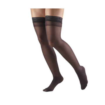 TRUFORM Women's LITES Thigh High Support Stockings 8-15 mmHg