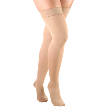 TruForm Opaque Thigh High Closed Toe 20-30 mmHg