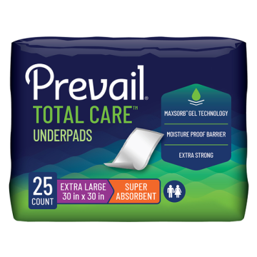 Prevail Total Care Underpads