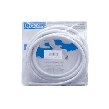 Urocare White Rubber Drainage Tubing